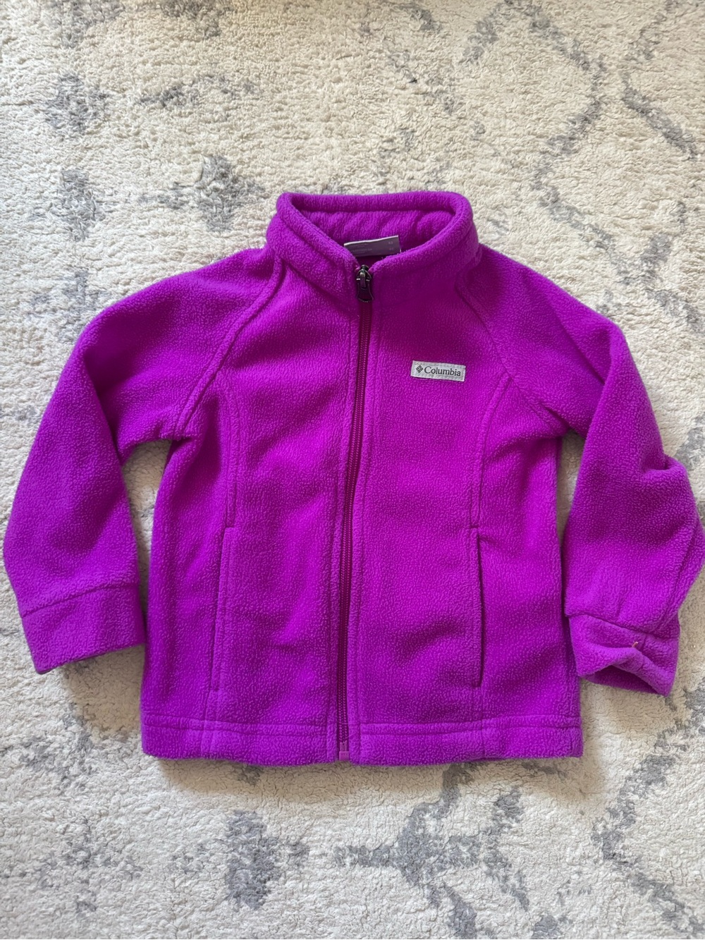 Columbia Kids Bright Magenta Fleece Jacket - Full Zip
